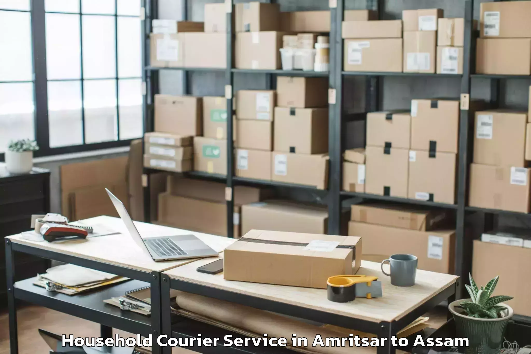 Get Amritsar to Balijan Household Courier